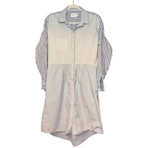 Fabiana Pigna Sriped Colorblock Women’s Cotton Shirtdress Size XS